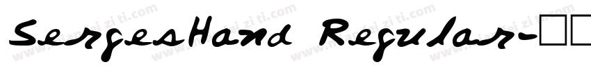 SergesHand Regular字体转换